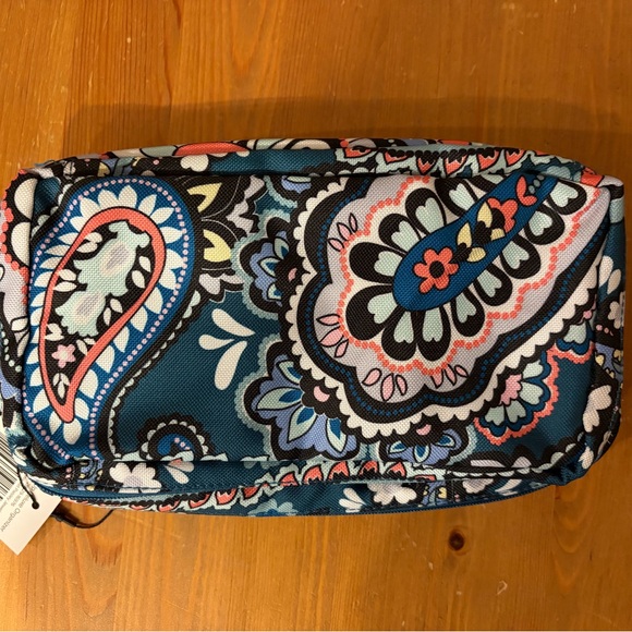 Vera Bradley Teal Floral Lighten Up Deluxe Organizer NWT - Picture 2 of 4